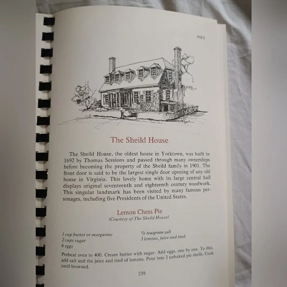 Collectible 1985 Virginia Hospitality Cookbook Junior League Hampton Roads, VA